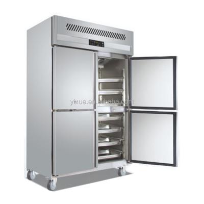 China 1000L 4door refrigerator for food storage in hotel kitchen and restaurant yes for sale