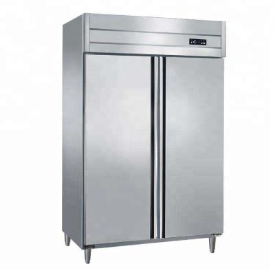 China Single-temperature Stainless Steel Commercial Large Restaurant Two Door Kitchen Refrigerator for sale