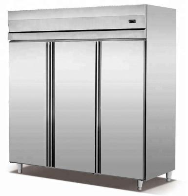 China Single-temperature new large design 3 doors stainless steel commercial refrigerator for sale for sale