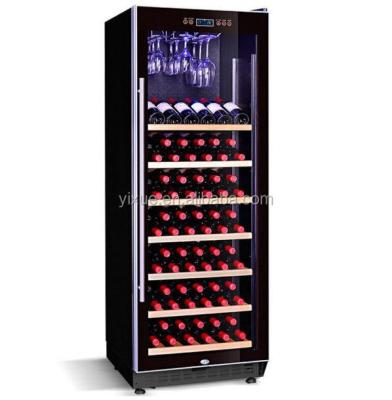 China Hotel 200 bottle wine cooler/tall wine cooler/upright glass door wine fridge for sale