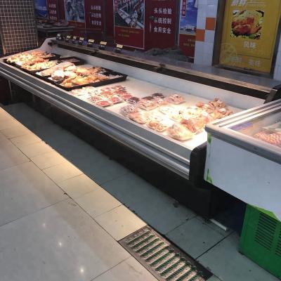 China Single-temperature Canton factory 2m meat display refrigerator with panasonic compressor/5ft chicken display cooler for supermarket and butcher shop for sale