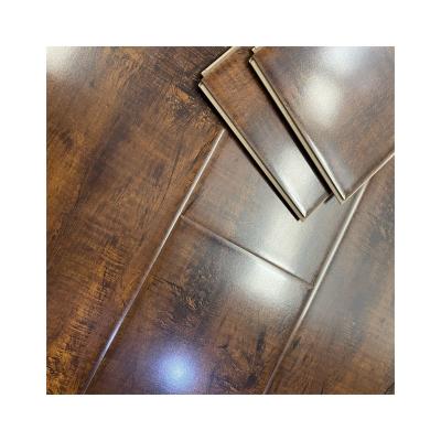 China AC3 ac4 ac5 hdf modern high density floating floor mdf hdf laminate exterior high gloss laminate U-groove for sale