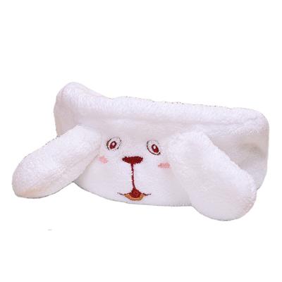 China Cute Cartoon Coral Fleece Home Head Towel Hair Drying Towel New Product Escape Rabbit Shower Cap Hair Compressor Absorbent for sale