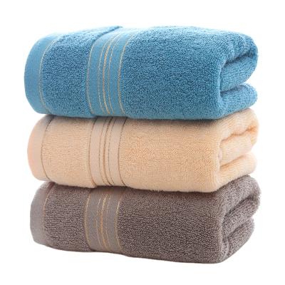 China Factory Wholesale Logo Cotton Embroidered Towel Adult Child Safe Household Thickened Wash Towel Gift Absorbent Face Towel for sale