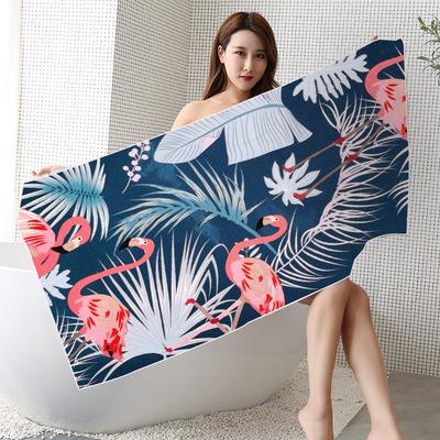 China Free Quality Terry Cloth Beach Towels Quick Sublimation Sand Customizable Luxury Kid Safe Logo 75*150CM Dry Microfiber for sale