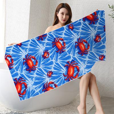 China Free Recycled High Quality Terry Cloth Beach Towel Summer Microfiber Beach Towels Sand Beach Child Safe Towel for sale