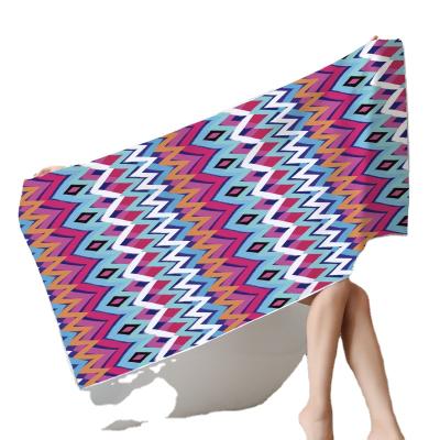 China Double-Sided Towel Velor Quick-Drying Fouta Beach Towel Absorbent Hooded Towel Adults Safe For Sports Kids for sale