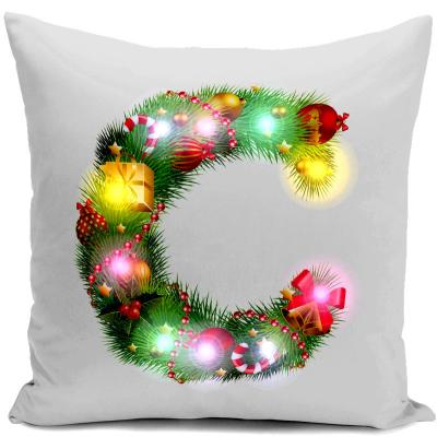 China Anti-Pull Pillow Covers Wholesale LED Outdoor Pillow Covers Lamp Modern Minimalist Letter Outdoor Pillow Covers for sale