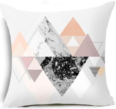 China Geometric Anti-Static Tile Luxury Blanket Boho Pillow Covers Hidden Zipper Peach Printed Skin For Hotel Home Hospital for sale