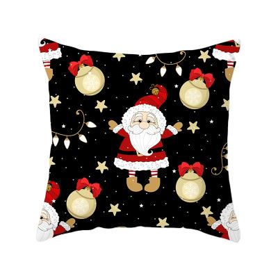 China Anti-Pull Christmas Cartoon Tile Cover Digital Printing Santa Claus Elk Snowman Print Pillowcase Customized by Manufacturer for sale