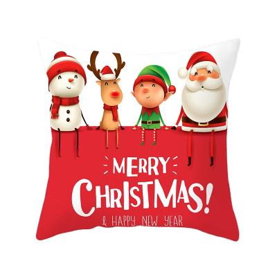 China Christmas Santa Claus Throw Pillow Case Customized New Anti-Pull Merry Christmas Decorative Pillowcases by Manufacturer for sale