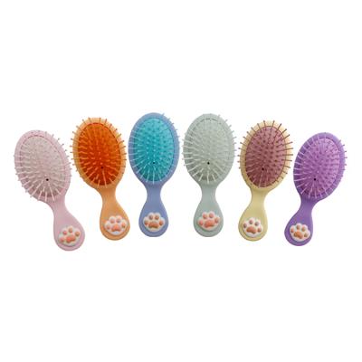 China Customised Beauty Rubber Handle Hair Brush Wet Hair Brush Comb Mini for sale