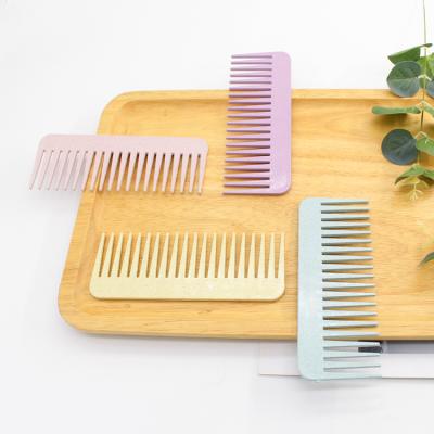 China Eco Friendly Wheat Straw Hair Comb Flat Comb Hair Brushes Cheap for sale