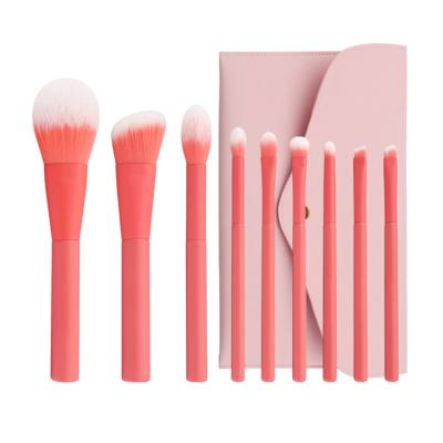 China Nice 9pcs Makeup Brush Red Fine Soft Brush Professional Makeup Brush Full Set New Design for sale