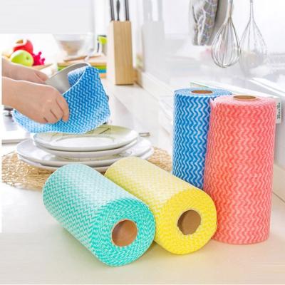 China Disposable Kitchen Towel Cleaning Cloth Non-woven Kitchen Towel for sale