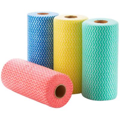 China Disposable Non Woven Kitchen Towel Roll Perforated Line For Kitchen BBQ Party for sale