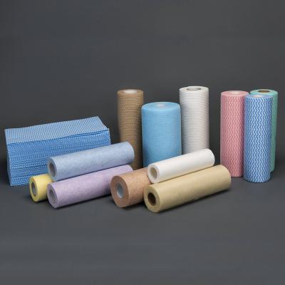 China Clean Disposable Non Woven Kitchen Towel Large Roll for sale