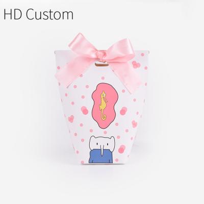 China Luxury Paper Bags Mini Away Blue Gift Carton Cute Tiny Mermaid Jewelry Shopping Wrapping Paper Recyclable Custom Halloween Small Bag With Handles for sale