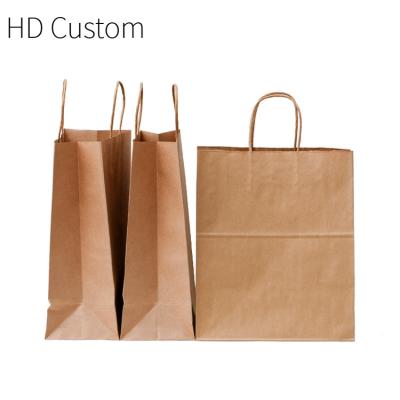 China Recyclable Custom Paper Takeout Container Paper Bag For Restaurant Fast Hot Sandwich Craft Bag Carrier Takeaway Takeaway Box for sale