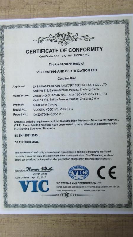 CE - Zhejiang Durovin Sanitary Technology Co., Ltd.