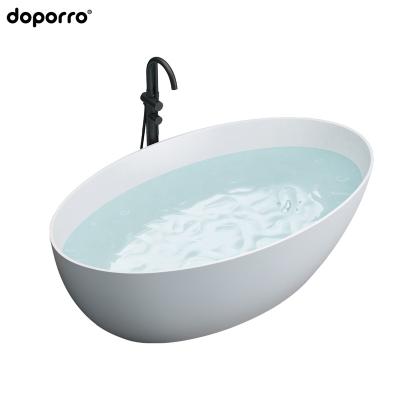 China 2020 Elegant Matte White Solid Exterior Stone Hot Tubs Free Apprearance Bathtub Manufacturer Sale for sale