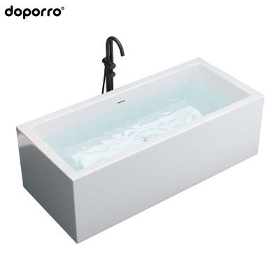 China Good quality and affordable doporro freestanding price glossy white acrylic bathtub eco-friendly for sale