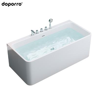 China eco-friendly doporro oem oem acrylic durable small bathtub freestanding soaking white bathtub for sale