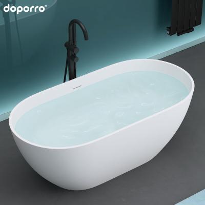 China Stylish Cheap Solid Outdoor Appearance Doporro Whirlpool Bathtub 1500mm Freestanding Bathtub for sale