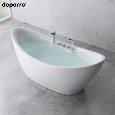 China Hot Seller CUPC New Products Eco-friendly Top Grade Acrylic White Color Free Soaking Bathtub for sale