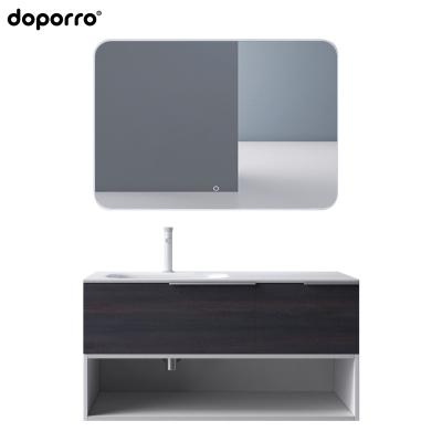 China Modern doporro Europe style led mirror bathroom vanity smart top mirrored wall hung bathroom cabinet for sale