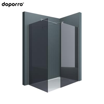 China Modern style high quality attractive walk-in rectangle doporro tempered glass frameless shower door for sale