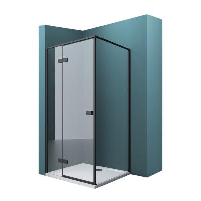 China Modern Bathrooms Aluminum Alloy Rectangle Frameless Shower Hinge Tempered Glass Shower Enclosure for sale