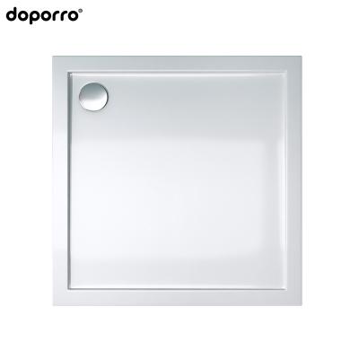 China European Style Durable White Color Acrylic Material Non Slip Shower Tray for sale