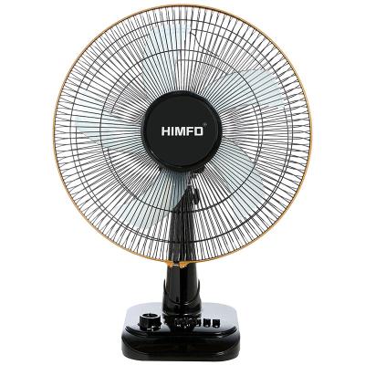 China Low Noise High Quality Electric 3 Gears 16 Inch Quiet Swinging Desk Table Home Office Black Table Desk Fan for sale