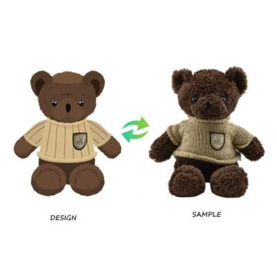 China Hot Sale Custom Soft Cloth Stuffed Bear Decoration Toys/Custom Art Designer Collectible Plush Toys Supplier for sale