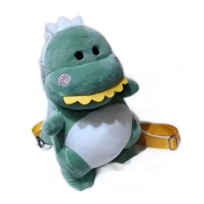 China New Design Decoration Animal Child Stuffed 4 Inch Soft Backpacks Manufacturer Stuffed To Customize Backpack Dinosaur Plush Bag for sale