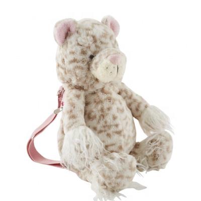 China Decoration Custom 35cm Stuffed Bear Doll Push Most Popular Bag Toy Plush Animal Bear Backpack for sale