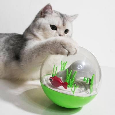 China New Design Viable Fashion Hot Selling Cute Amazon Rocker Ocean Ball Electric Fish Fish Toys Cheap Luxury Enigma Cat Toys for sale