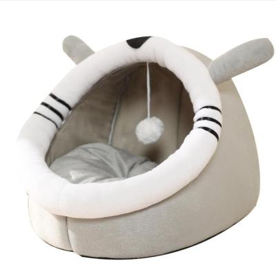 China Breathable Cat Dog Bed Warming Dog House Pet Sleeping Bag Soft Material Cushion Puppy Kennel for sale