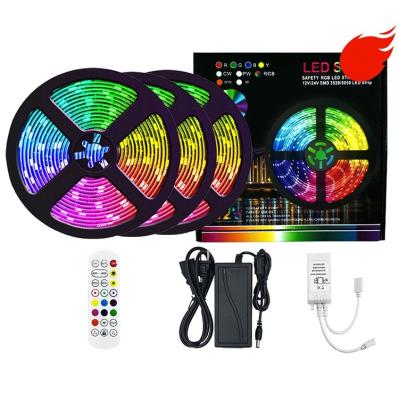 China Landscape 15M RGB SMD 5050 LED String Light for Decoration, 24 Keys Remote Control Colors Changing 450 LED Strip Light for sale