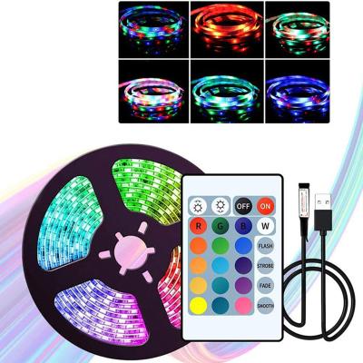 China Hotel 30LEDs/meter RGB USB LED TV 1m/2m/3m/5m RGB USB TV Backlight SMD 5050 DC5V USB Backlight Kit with Remote Control for sale