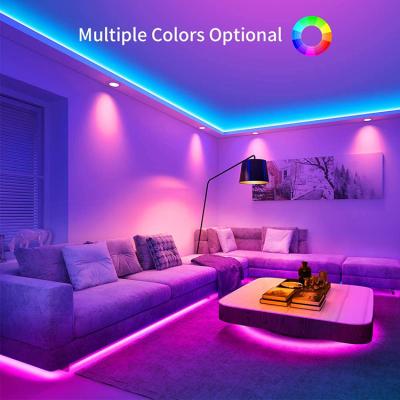 China Landscape Factory Price 15M LED Strip Lights RGB Color Changing Light Strips With 5050 Smart Remote And Bright LED Strip Lights for sale