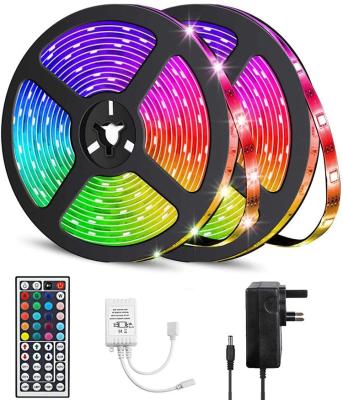 China Waterproof Landscape 5m Color Changing Strip Light Kit with 44 Keys IR Remote Controller, P65 Waterproof LED Strip Light for sale