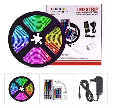 China Hot Sale 24 Keys Landscape APP Remote/WiFi Control 5M Smart LED Strip Lights, P65 Waterproof RGB Strip Light For Christmas for sale