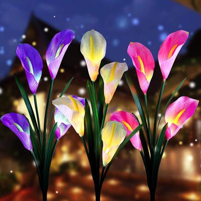 China Wholesale Solar Garden Light LED Landscape Pathway Outoors Patio Garden Light Decorative Solar Calla Flower Outdoor Light for Landscape for sale