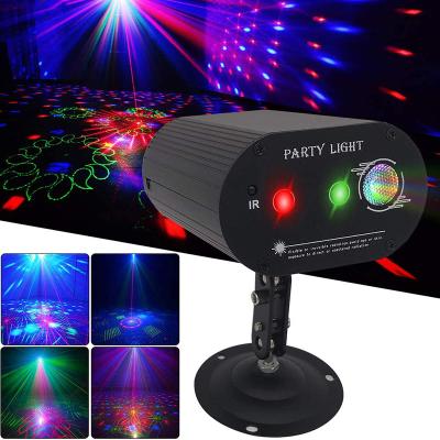 China Indoor Used RGB 60 Patterns LED Stage Light Projector Effect Noise Activated With Remote Control DJ Disco Light Party Light Strobe Drop Boat for sale