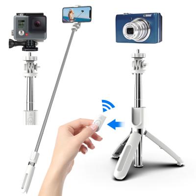 China Portable Flexible Radio Shutter Selfie Stick Remote Tripod Compatible with All Phones Cameras 360 Degree Selfie Extendable Stick Light Fill for sale