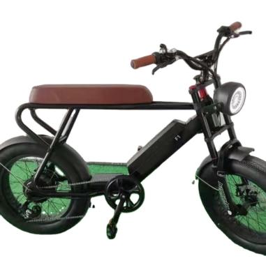 China Aluminum Alloy 1000w 48v Fat Tire Retro Electric Bicycle Super Long Range Electric Road Dirt Bike for sale