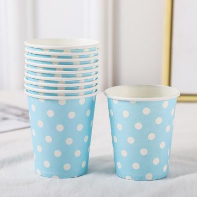 China Good Quality Suitable Price Single Wall Paper Tea Cups Biodegradable 8oz Juice Eco Friendly Paper Cup for sale