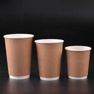 China New Type Biodegradable Top Sale 6oz 8oz Double Disposable Wallpaper Cups With Lids for sale